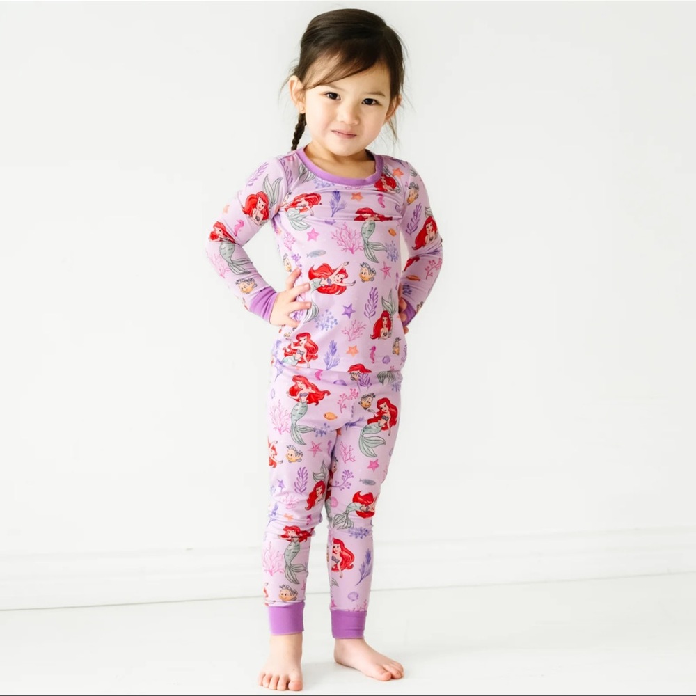Little Sleepies Disney Part of Her World Long Sleeve Set 5/6y NIB